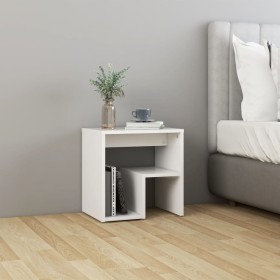 Mesita de noche blanco madera contrachapada 40x30x40 cm de vidaXL, Mesitas de noche - Ref: Foro24-806328, Precio: 29,55 €, De...