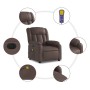 Sillón de masaje reclinable eléctrico cuero sintético marrón de , Sillones - Ref: Foro24-3205259, Precio: 289,41 €, Descuento: %