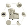 Sillón reclinable elevable cuero artificial color crema de , Sillones - Ref: Foro24-3205265, Precio: 382,99 €, Descuento: %