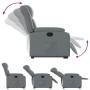 Sillón reclinable elevable cuero artificial gris de , Sillones - Ref: Foro24-3205267, Precio: 277,48 €, Descuento: %