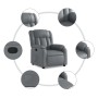 Sillón reclinable elevable cuero artificial gris de , Sillones - Ref: Foro24-3205267, Precio: 277,48 €, Descuento: %