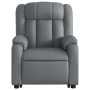 Sillón reclinable elevable cuero artificial gris de , Sillones - Ref: Foro24-3205267, Precio: 277,48 €, Descuento: %