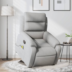 Light Gray Fabric Foot Recliner Massage Chair by , Armchairs - Ref: Foro24-3204992, Price: 281,77 €, Discount: %