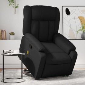 Sillón reclinable de masaje de pie cuero artificial negro de , Sillones - Ref: Foro24-3205271, Precio: 275,66 €, Descuento: %