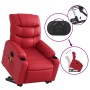 Sillón reclinable de masaje de pie cuero artificial rojo de , Sillones - Ref: Foro24-3206611, Precio: 313,77 €, Descuento: %