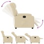 Sillón reclinable eléctrico de tela crema de , Sillones - Ref: Foro24-3205301, Precio: 249,97 €, Descuento: %