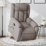 Liftable massage recliner taupe gray fabric by , Armchairs - Ref: Foro24-3205336, Price: 313,80 €, Discount: %