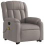 Liftable massage recliner taupe gray fabric by , Armchairs - Ref: Foro24-3205336, Price: 313,99 €, Discount: %