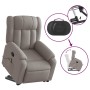 Liftable massage recliner taupe gray fabric by , Armchairs - Ref: Foro24-3205336, Price: 313,99 €, Discount: %