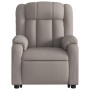 Liftable massage recliner taupe gray fabric by , Armchairs - Ref: Foro24-3205336, Price: 313,99 €, Discount: %