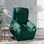 Silla de masaje reclinable de pie de tela verde oscura de , Sillones - Ref: Foro24-3205334, Precio: 394,40 €, Descuento: %