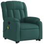 Silla de masaje reclinable de pie de tela verde oscura de , Sillones - Ref: Foro24-3205334, Precio: 394,40 €, Descuento: %