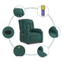 Silla de masaje reclinable de pie de tela verde oscura de , Sillones - Ref: Foro24-3205334, Precio: 394,40 €, Descuento: %