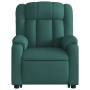 Silla de masaje reclinable de pie de tela verde oscura de , Sillones - Ref: Foro24-3205334, Precio: 394,40 €, Descuento: %