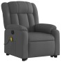 Silla de masaje reclinable de pie de tela gris oscuro de , Sillones - Ref: Foro24-3205329, Precio: 307,63 €, Descuento: %