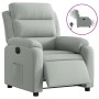 Sillón reclinable eléctrico de terciopelo gris claro de , Sillones - Ref: Foro24-3205070, Precio: 258,93 €, Descuento: %