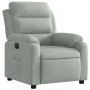 Sillón reclinable eléctrico de terciopelo gris claro de , Sillones - Ref: Foro24-3205070, Precio: 258,93 €, Descuento: %