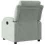 Sillón reclinable eléctrico de terciopelo gris claro de , Sillones - Ref: Foro24-3205070, Precio: 258,93 €, Descuento: %