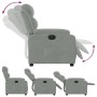 Sillón reclinable eléctrico de terciopelo gris claro de , Sillones - Ref: Foro24-3205070, Precio: 258,93 €, Descuento: %