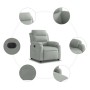 Sillón reclinable eléctrico de terciopelo gris claro de , Sillones - Ref: Foro24-3205070, Precio: 258,93 €, Descuento: %