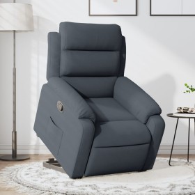 Dark gray velvet lift-up recliner by , Armchairs - Ref: Foro24-3205093, Price: 291,33 €, Discount: %