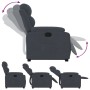 Dark gray velvet lift-up recliner by , Armchairs - Ref: Foro24-3205093, Price: 288,46 €, Discount: %