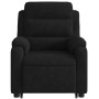 Black velvet liftable recliner by , Armchairs - Ref: Foro24-3205098, Price: 310,99 €, Discount: %