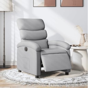 Sillón reclinable eléctrico tela gris claro de , Sillones - Ref: Foro24-3203954, Precio: 227,54 €, Descuento: %