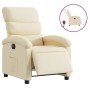 Sillón reclinable eléctrico de tela crema de , Sillones - Ref: Foro24-3203963, Precio: 247,74 €, Descuento: %