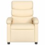 Sillón reclinable eléctrico de tela crema de , Sillones - Ref: Foro24-3203963, Precio: 247,74 €, Descuento: %