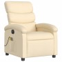 Cream fabric electric massage recliner by , Armchairs - Ref: Foro24-3203975, Price: 270,05 €, Discount: %