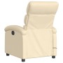 Cream fabric electric massage recliner by , Armchairs - Ref: Foro24-3203975, Price: 270,05 €, Discount: %