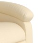 Cream fabric electric massage recliner by , Armchairs - Ref: Foro24-3203975, Price: 270,05 €, Discount: %