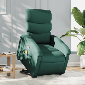 Dark Green Fabric Reclining Foot Massage Chair by , Armchairs - Ref: Foro24-3203996, Price: 287,22 €, Discount: %