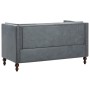 2-seater Chesterfield sofa with gray fabric upholstery by vidaXL, Sofas - Ref: Foro24-247159, Price: 351,75 €, Discount: %