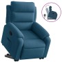 Sillón reclinable elevable de terciopelo azul de , Sillones - Ref: Foro24-3205102, Precio: 310,09 €, Descuento: %