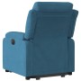 Sillón reclinable elevable de terciopelo azul de , Sillones - Ref: Foro24-3205102, Precio: 310,09 €, Descuento: %