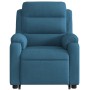 Sillón reclinable elevable de terciopelo azul de , Sillones - Ref: Foro24-3205102, Precio: 310,09 €, Descuento: %