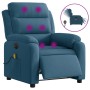 Blue velvet electric massage recliner by , Armchairs - Ref: Foro24-3205091, Price: 299,52 €, Discount: %