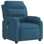 Blue velvet electric massage recliner by , Armchairs - Ref: Foro24-3205091, Price: 299,52 €, Discount: %