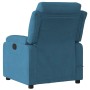 Blue velvet electric massage recliner by , Armchairs - Ref: Foro24-3205091, Price: 299,52 €, Discount: %