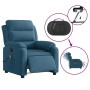 Blue velvet electric massage recliner by , Armchairs - Ref: Foro24-3205091, Price: 299,52 €, Discount: %