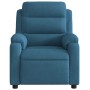 Blue velvet electric massage recliner by , Armchairs - Ref: Foro24-3205091, Price: 299,52 €, Discount: %