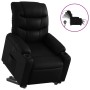 Sillón reclinable elevable eléctrico de cuero sintético negro de , Sillones - Ref: Foro24-3206613, Precio: 332,00 €, Descuent...