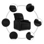 Sillón reclinable elevable eléctrico de cuero sintético negro de , Sillones - Ref: Foro24-3206613, Precio: 332,00 €, Descuent...