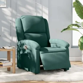 Dark Green Velvet Electric Recliner by , Armchairs - Ref: Foro24-3204280, Price: 239,91 €, Discount: %