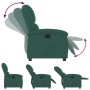 Sillón reclinable eléctrico de terciopelo verde oscuro de , Sillones - Ref: Foro24-3204280, Precio: 257,69 €, Descuento: %