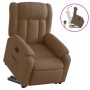 Sillón reclinable elevable de tela marrón de , Sillones - Ref: Foro24-3205320, Precio: 375,99 €, Descuento: %