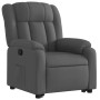 Sillón reclinable elevable de tela gris oscuro de , Sillones - Ref: Foro24-3205317, Precio: 304,30 €, Descuento: %