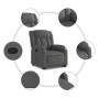 Sillón reclinable elevable de tela gris oscuro de , Sillones - Ref: Foro24-3205317, Precio: 304,30 €, Descuento: %